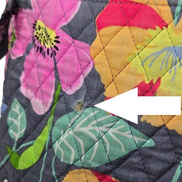 Vera Bradley Jazzy Bloom Diamond Quilted Messenger Bag Women's Floral Everyday - Picture 10 of 10